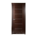 Chinese chestnut color European entrance entry security front gate interior casement MDF/HDF  wood door for bathroom